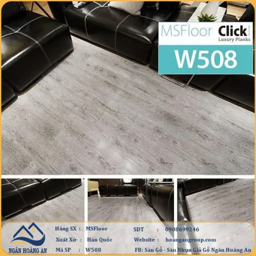 Sàn Nhựa Giả Gỗ Bóc Dán MsFloor W508