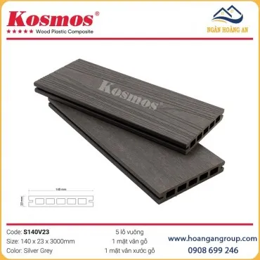 Sàn Sân Vườn Lỗ Vuông 2 Da Kosmos S140V23 Silver Grey