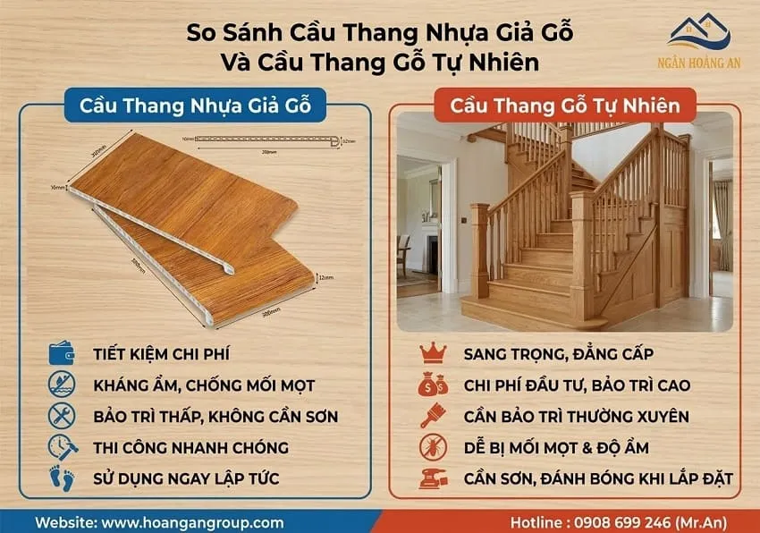 So Sánh Cầu Thang Nhựa Giả Gỗ Và Cầu Thang Gỗ Tự Nhiên So Sánh Cầu Thang Nhựa Giả Gỗ Và Cầu Thang Gỗ Tự Nhiên