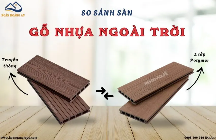 So Sánh Sàn Gỗ Nhựa Ngoài Trời 1 Lớp Và 2 Lớp (2 Da) – Nên Chọn Loại Nào?