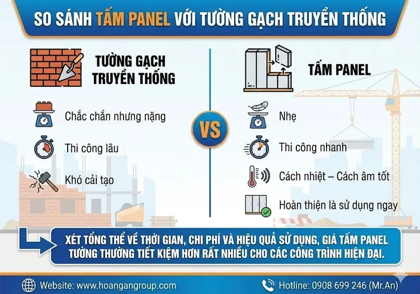 So Sánh Tấm Panel Với Tường Gạch Truyền Thống So Sánh Tấm Panel Với Tường Gạch Truyền Thống