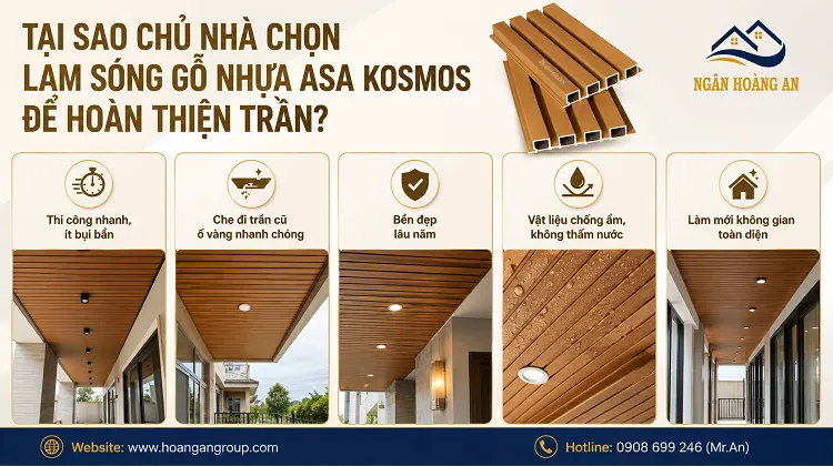 Tại Sao Chủ Nhà Chọn Lam Sóng Gỗ Nhựa ASA Kosmos Để Hoàn Thiện Trần?