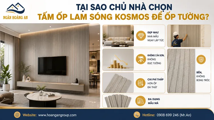 Tại Sao Chủ Nhà Chọn Tấm Ốp Tường Lam Sóng Kosmos?