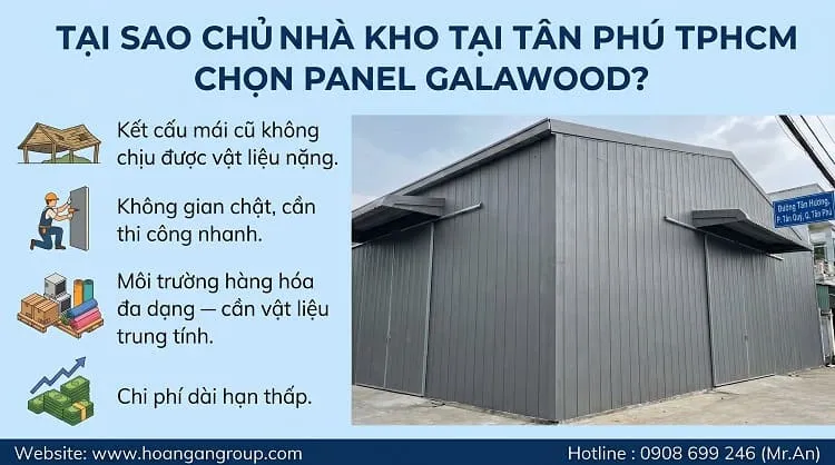 Tại Sao Chủ Nhà Kho Tại Tân Phú TPHCM Chọn Panel Galawood? Tại Sao Chủ Nhà Kho Tại Tân Phú TPHCM Chọn Panel Galawood?