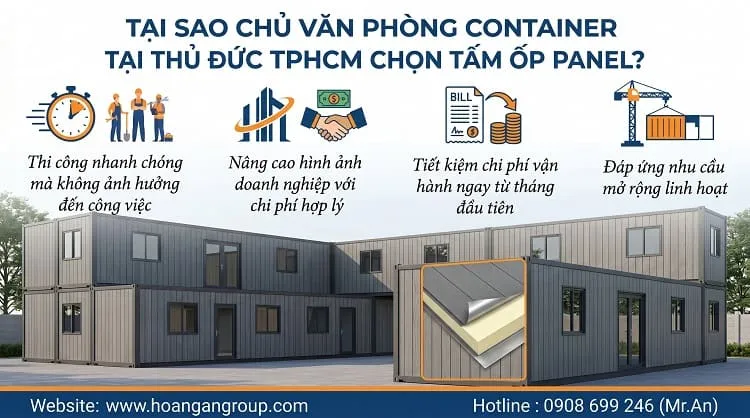 Tại Sao Chủ Văn Phòng Container Tại Thủ Đức TPHCM Chọn Tấm Ốp Panel? Tại Sao Chủ Văn Phòng Container Tại Thủ Đức TPHCM Chọn Tấm Ốp Panel?