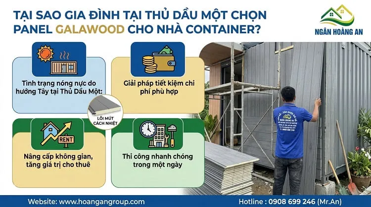 Tại Sao Gia Đình Tại Thủ Dầu Một Chọn Panel Galawood Cho Nhà Container?