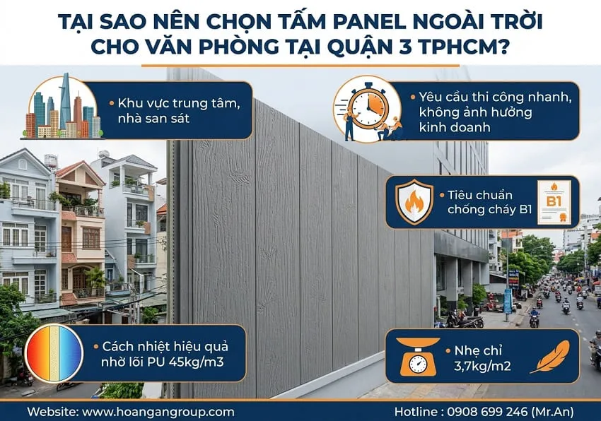 Tại Sao Nên Chọn Tấm Panel Ngoài Trời Cho Văn Phòng Tại Quận 3 TPHCM? Tại Sao Nên Chọn Tấm Panel Ngoài Trời Cho Văn Phòng Tại Quận 3 TPHCM?