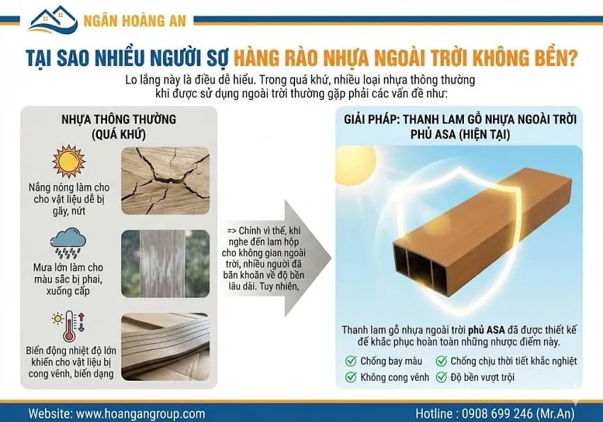 Tại Sao Nhiều Người Sợ Hàng Rào Nhựa Ngoài Trời Không Bền?