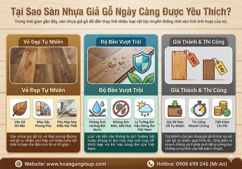 Tại Sao Sàn Nhựa Giả Gỗ Ngày Càng Được Yêu Thích?