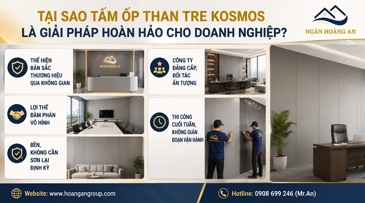 Tại Sao Tấm Ốp Than Tre Kosmos Là Giải Pháp Hoàn Hảo Cho Doanh Nghiệp?