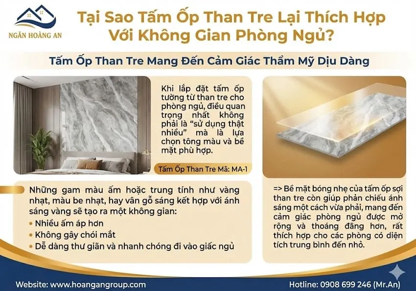 Tại Sao Tấm Ốp Than Tre Lại Thích Hợp Với Không Gian Phòng Ngủ?