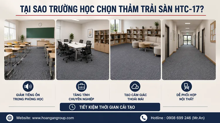 Tại Sao Trường Học Chọn Thảm Trải Sàn HTC-17?
