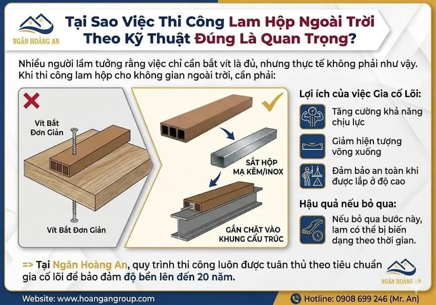 Tại Sao Việc Thi Công Lam Hộp Ngoài Trời Theo Kỹ Thuật Đúng Là Quan Trọng?