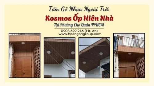 Tấm Gỗ Nhựa Ngoài Trời Kosmos Ốp Hiên Nhà Tại Phường Chợ Quán TPHCM