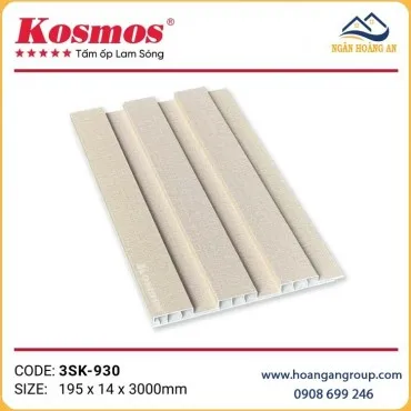 Tấm Lam 3 Sóng Thấp Giả Vân Vải Vàng Nhạt Kosmos 3SK-930