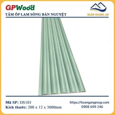 Tấm Lam Sóng Bán Nguyệt GPWood DS103 Màu Xanh