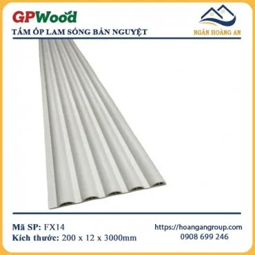 Tấm Lam Sóng Bán Nguyệt GPWood FX14 Màu Trắng