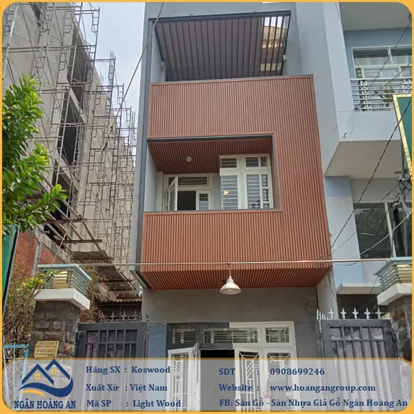 Tấm Lam Sóng Gỗ Nhựa Ngoài Trời Kosmos Tại Quận 11 TPHCM