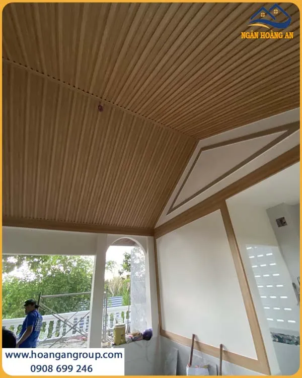 Tấm Nhựa Lam Sóng Giả Gỗ K3S200-019 Có Khả Năng Cách Âm, Cách Nhiệt Tốt