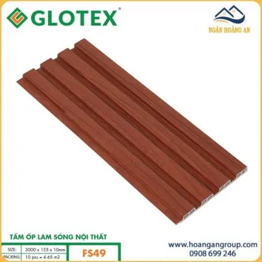 Tấm Lam Sóng Nhựa Giả Vân Gỗ Ốp Tường Glotex FS49