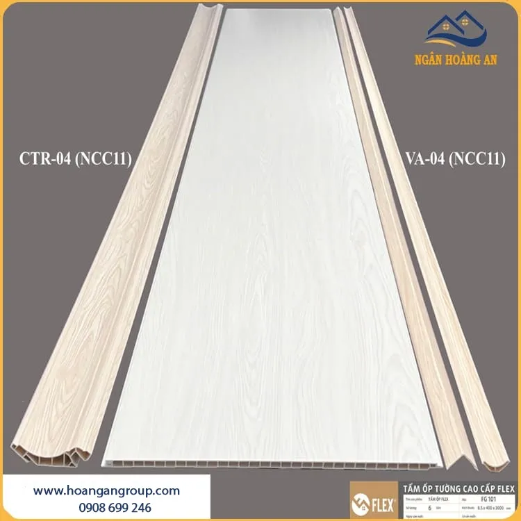 Tấm Nano Nhựa Giả Vân Gỗ FLEX FG101 Cắt Theo Kích Thước Tấm Nano Nhựa Giả Vân Gỗ FLEX FG101 Cắt Theo Kích Thước