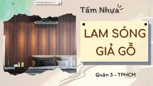 Tấm Nhựa Lam Sóng Giả Gỗ Ốp Tường Ốp Trần Tại Quận 3 TPHCM