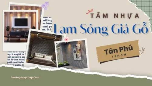 Báo Giá Tấm Nhựa Lam Sóng Giả Gỗ Ốp Tường Ốp Trần Tại Tân Phú TPHCM