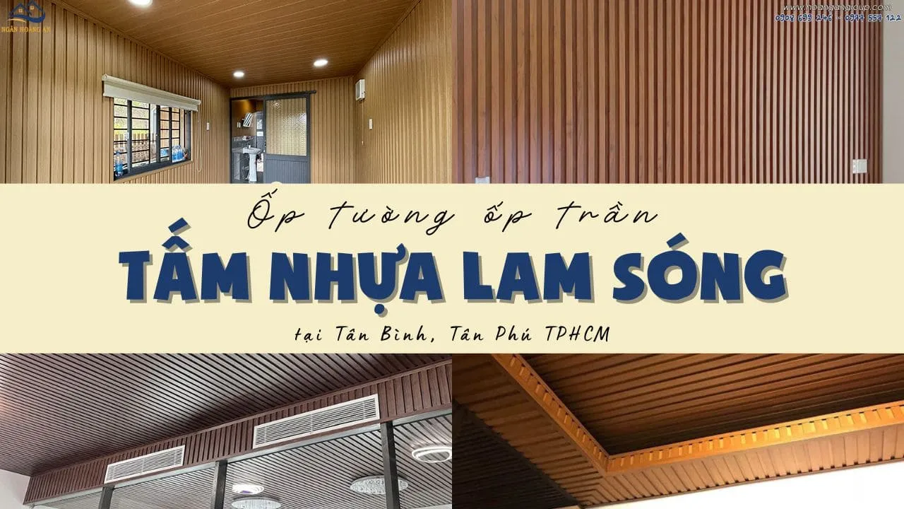 Tấm Nhựa Lam Sóng Ốp Tường Ốp Trần Tại Tân Bình, Tân Phú TPHCM