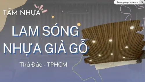 Lam Sóng Nhựa Giả Gỗ Ốp Trần Ốp Tường Giá Rẻ Tại Thủ Đức TPHCM