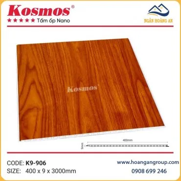 Tấm Nhựa Nano Ốp Tường Giả Vân Gỗ Chân Kép Kosmos K9-906
