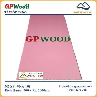 Tấm Nhựa Nano Ốp Tường Ốp Trần Màu Hồng GPWood VNA-108