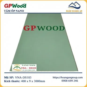 Tấm Nhựa Nano Ốp Tường Ốp Trần Màu Xanh GPWood VNA-DS103 