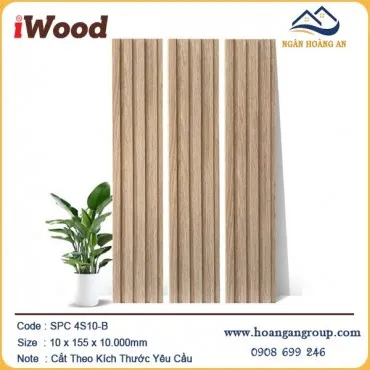 Tấm Ốp Lam 4 Sóng Nhựa Giả Gỗ iWood 4S10-B