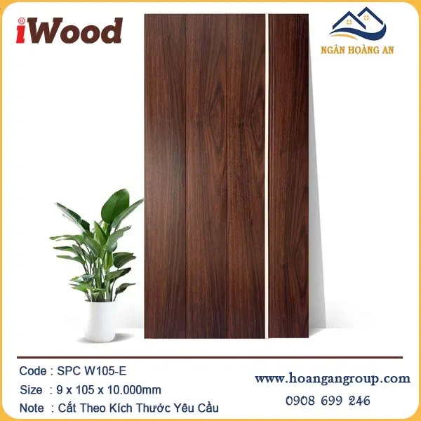 Ốp Tường Ốp Trần Nano Nhựa Giả Gỗ iWood W105-E