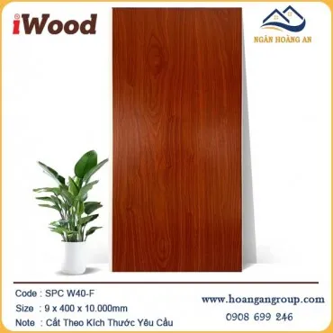 Tấm Nhựa Ốp Tường Nano Giả Gỗ iWood W40-F