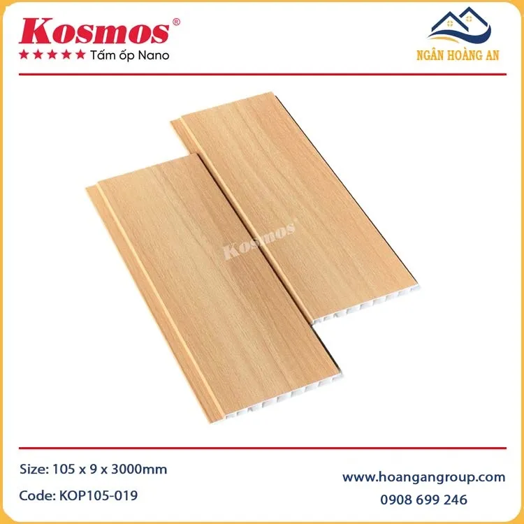 Tấm Nhựa Ốp Trần Nano Kosmos KOP105-019