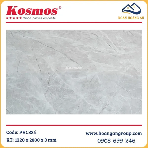 Tấm Nhựa Ốp Tường PVC Giả Vân Đá Kosmos Tại Củ Chi TPHCM