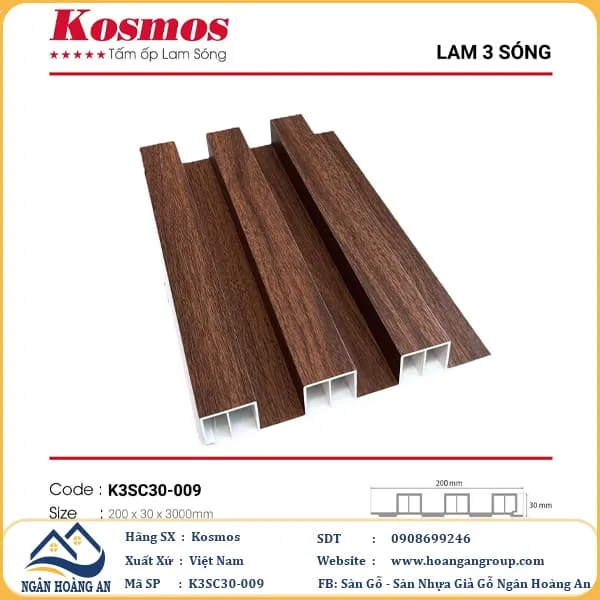 Tấm Nhựa Ốp Tường Lam Sóng Kosmos Tại Nhà Bè TPHCM Tấm Nhựa Ốp Tường Lam Sóng Kosmos Tại Nhà Bè TPHCM