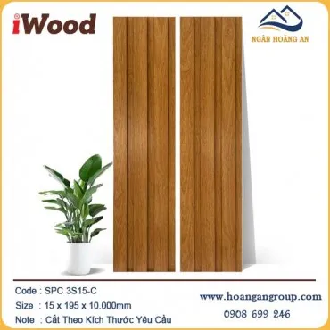 Lam 3 Sóng Ốp Tường Nhựa Giả Gỗ iWood 3S15-C
