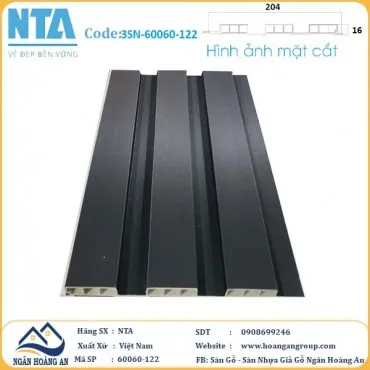 Tấm Ốp Lam 3 Sóng Thấp Nhựa Giả Gỗ NTA 60060-122