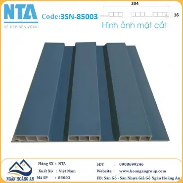 Tấm Ốp Lam 3 Sóng Thấp Nhựa Giả Gỗ NTA 85003