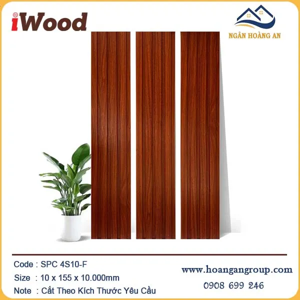 Tấm Nhựa Lam 4 Sóng Giả Vân Gỗ iWood 4S10-F