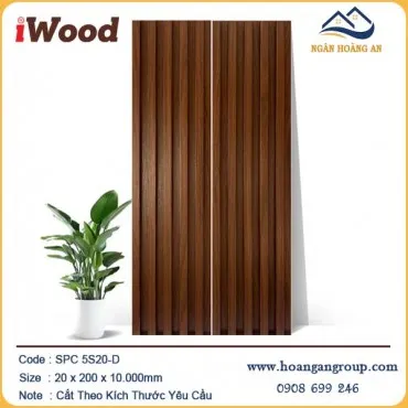 Lam 5 Sóng Nhựa Giả Gỗ Ốp Trần iWood 5S20-D