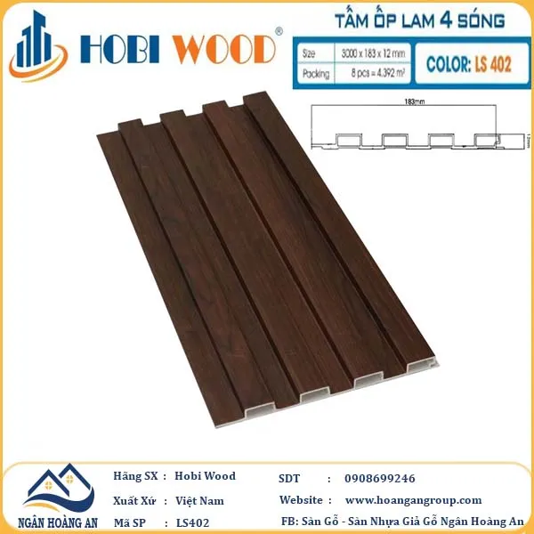 Tấm Nhựa Ốp Tường Lam Sóng Thấp Hobi Wood Tại Quận 1 TPHCM Tấm Nhựa Ốp Tường Lam Sóng Thấp Hobi Wood Tại Quận 1 TPHCM