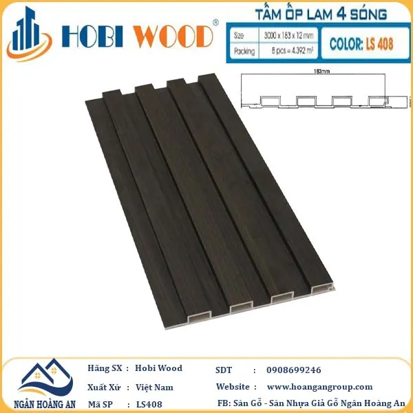 Tấm Nhựa Ốp Tường Lam Sóng Thấp Hobi Wood Tại Bình Chánh TPHCM Tấm Nhựa Ốp Tường Lam Sóng Thấp Hobi Wood Tại Bình Chánh TPHCM