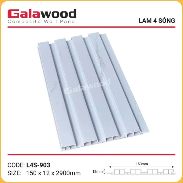 Tấm Nhựa Ốp Tường Lam Sóng Galawood L4S-903