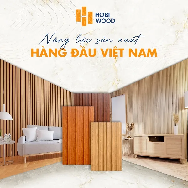 Tấm Nhựa Ốp Tường Ốp Trần Lam Sóng Giả Gỗ Hobi Wood
