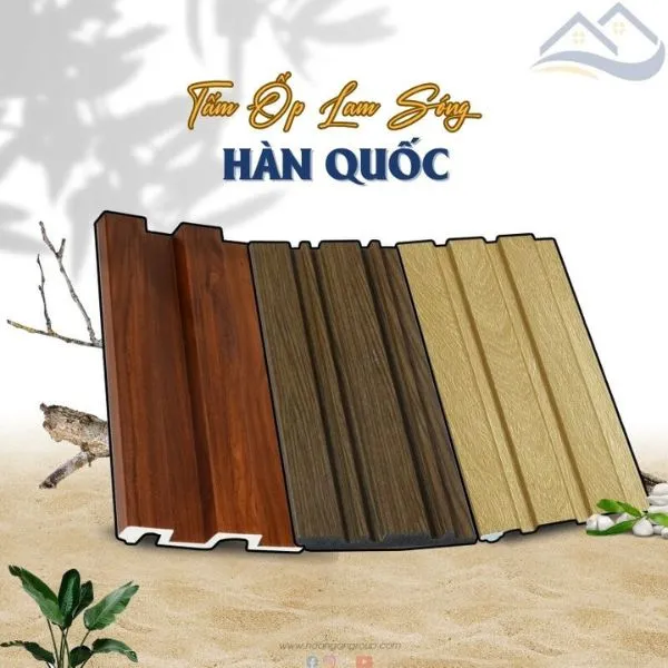 Tấm Nhựa Ốp Tường Lam Sóng Hàn Quốc Không Gian Hiện Đại
