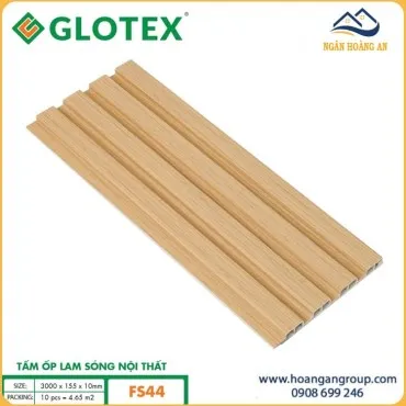 Tấm Nhựa Ốp Tường Lam Sóng Nhựa Giả Gỗ Glotex FS44