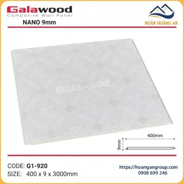 Tấm Nhựa Ốp Trần Nano Màu Trắng Galawood G1-920